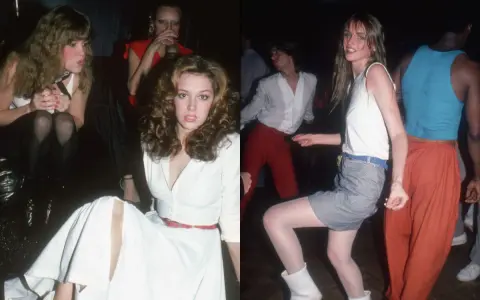 Impreza w stylu PRL: biała sukienka, dzwony, białe kozaczki. Inspiracje na dancing!
