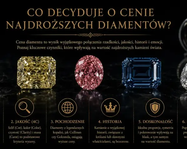 Pięć drogich kamieni: biały, żółty, różowy, niebieski i łza. Co to jest diament i co wpływa na jego cenę?