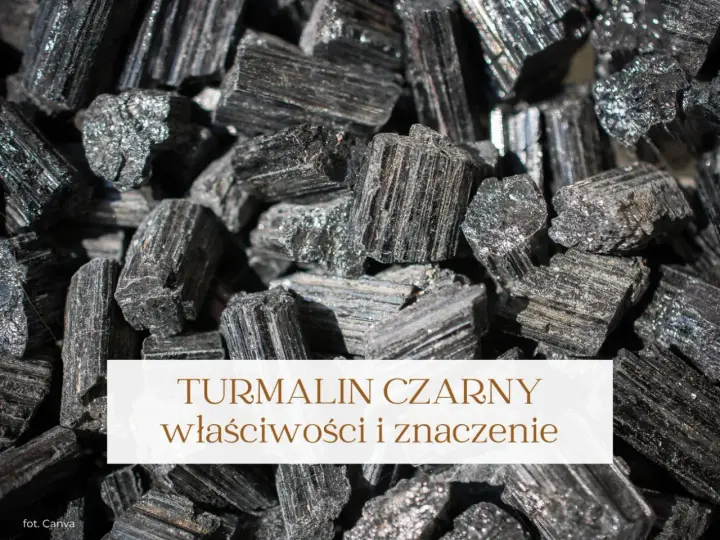 Grupka surowych, czarnych turmalinów. Poznaj czarny turmalin właściwości i jego znaczenie.